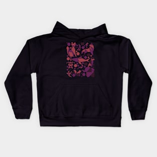 Geometric Animals Colorful Abstract Design Kids Hoodie